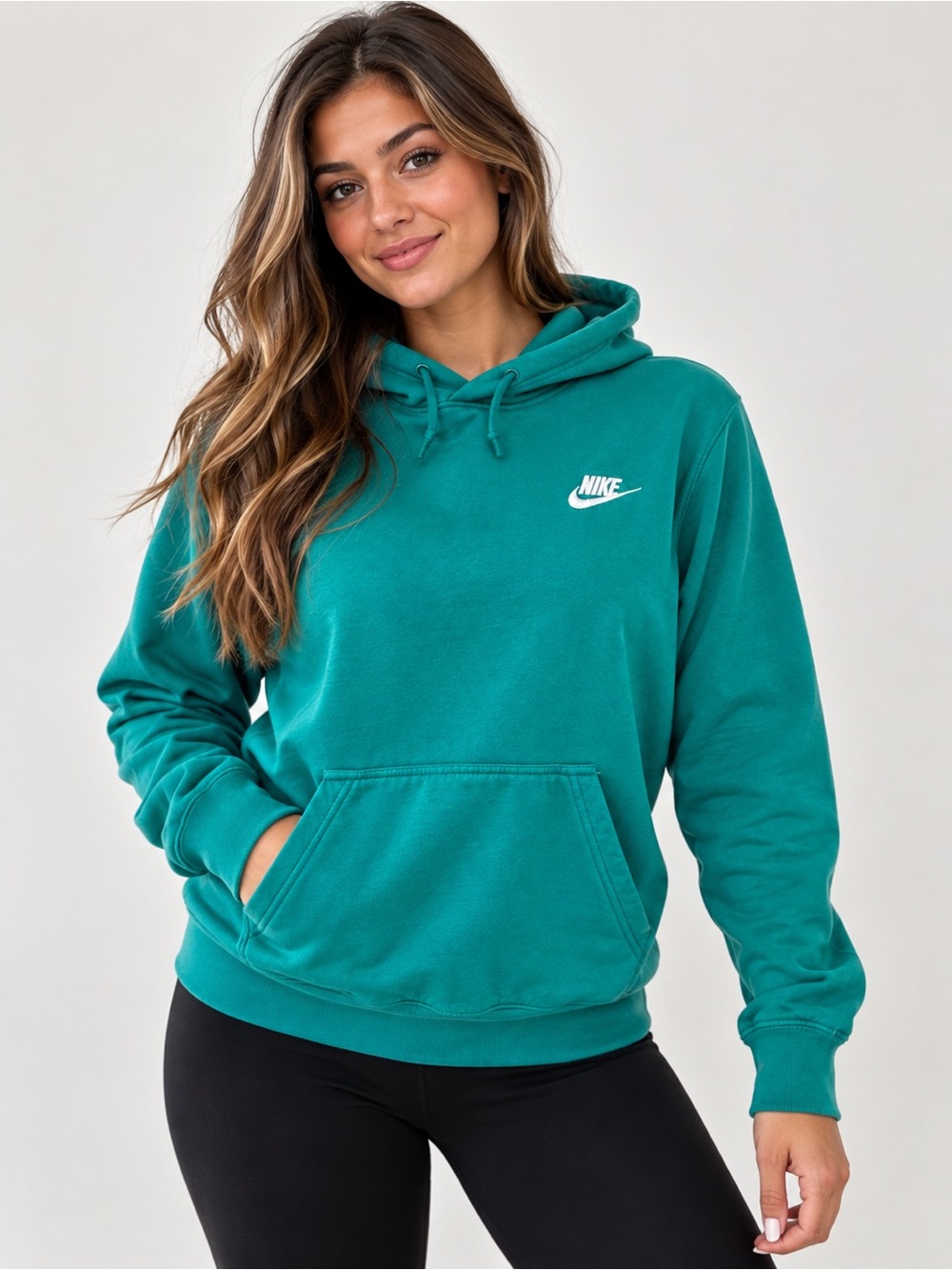 Nike Women's Teal Pullover Hoodie